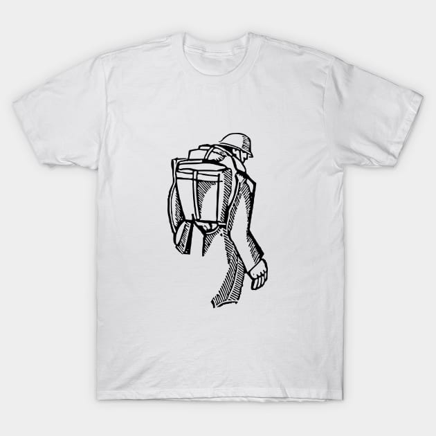 Army Man T-Shirt by xam